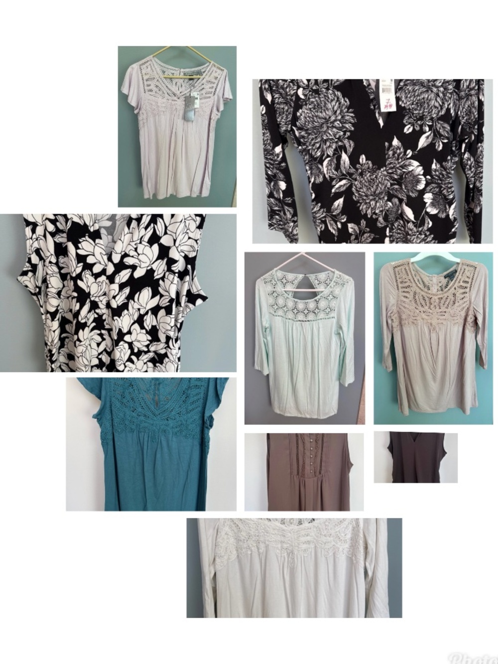Maternity Tops for Spring and Summer- Bundle 9 tops- M and L